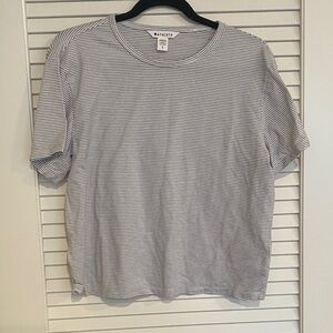 Athleta Women's Gray Striped Crop Top